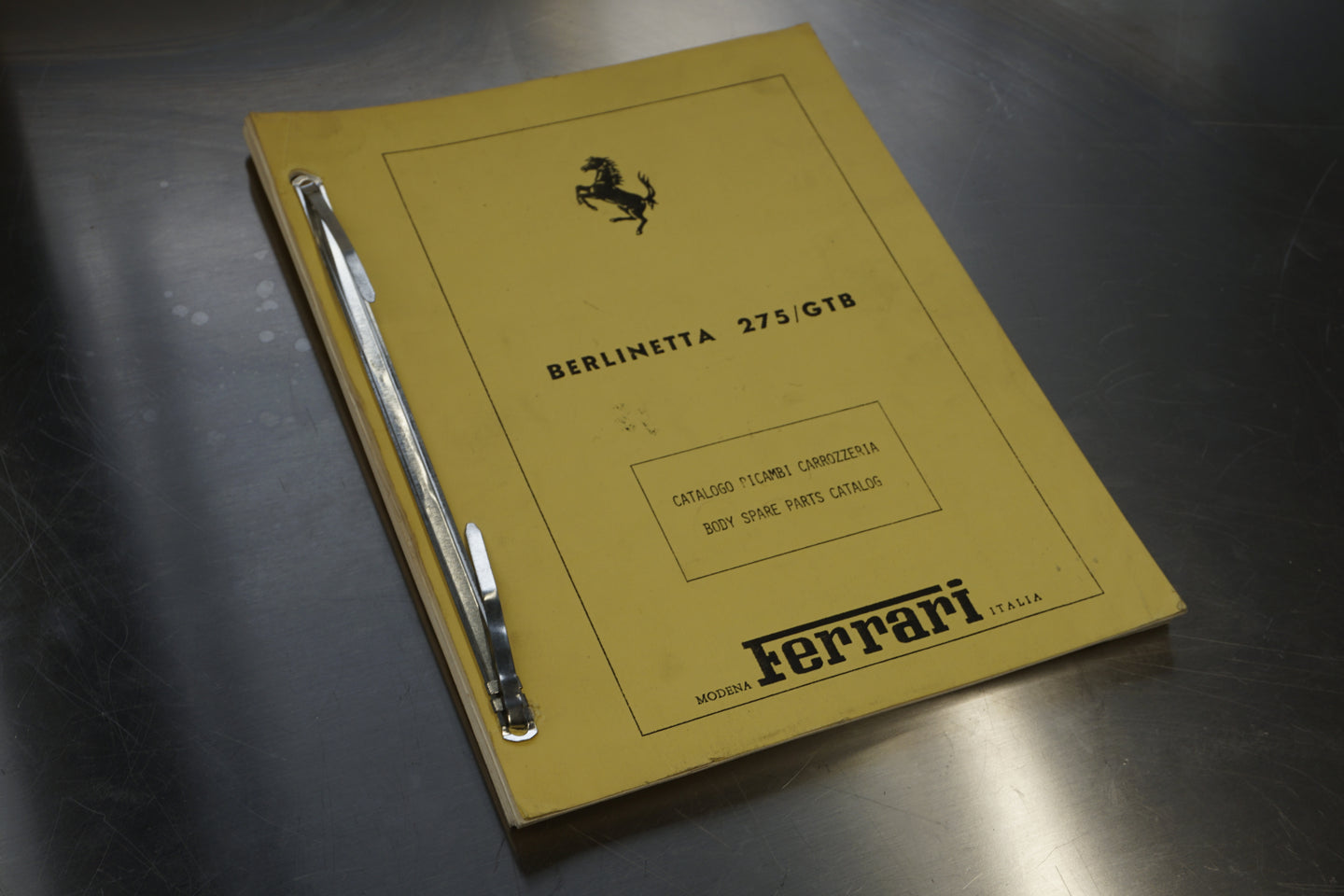 Ferrari Berlinetta 275/GTB - Body Spare Parts Catalogue (Copy) - June 1965
