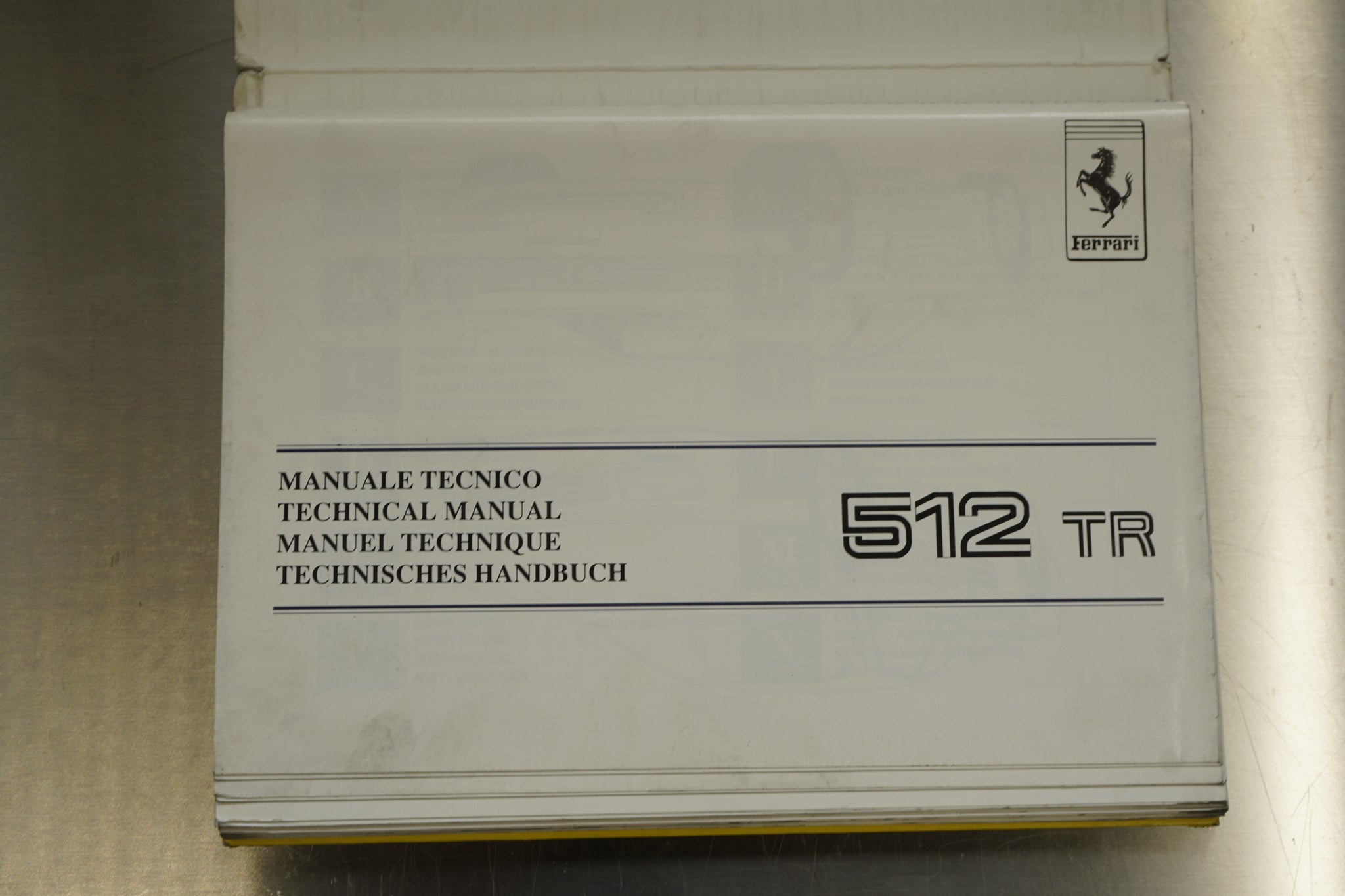 Ferrari 512 TR - Technical Manual (Original) - 727M 11/1992