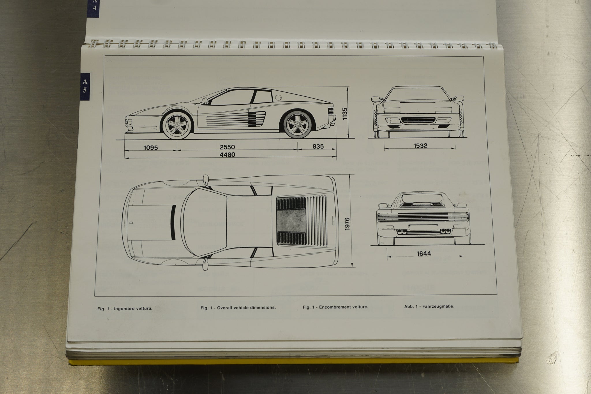 Ferrari 512 TR - Technical Manual (Original) - 727M 11/1992