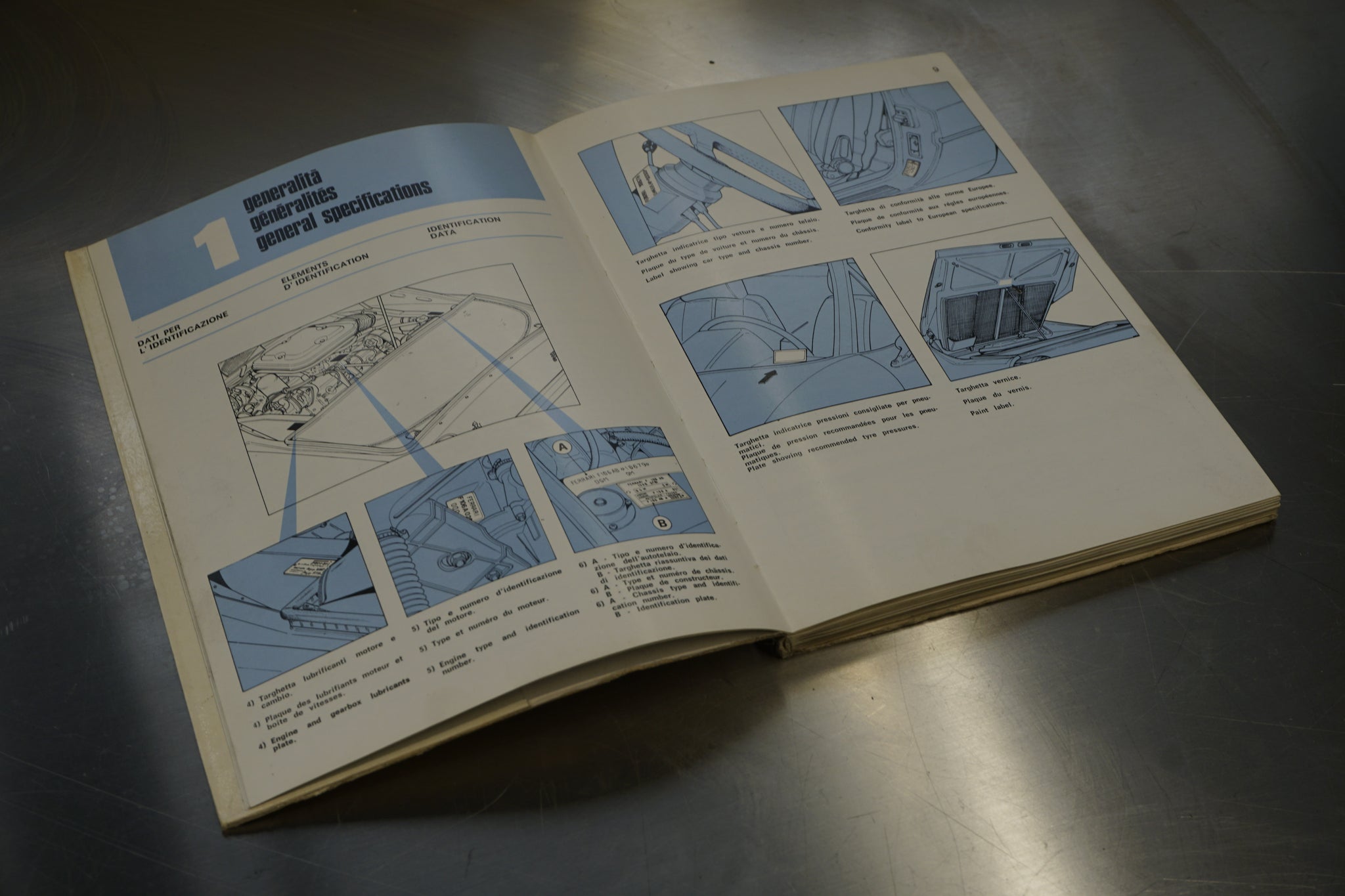 Ferrari 308 GTB/308 GTS - Instruction Book (Original) - 190/80