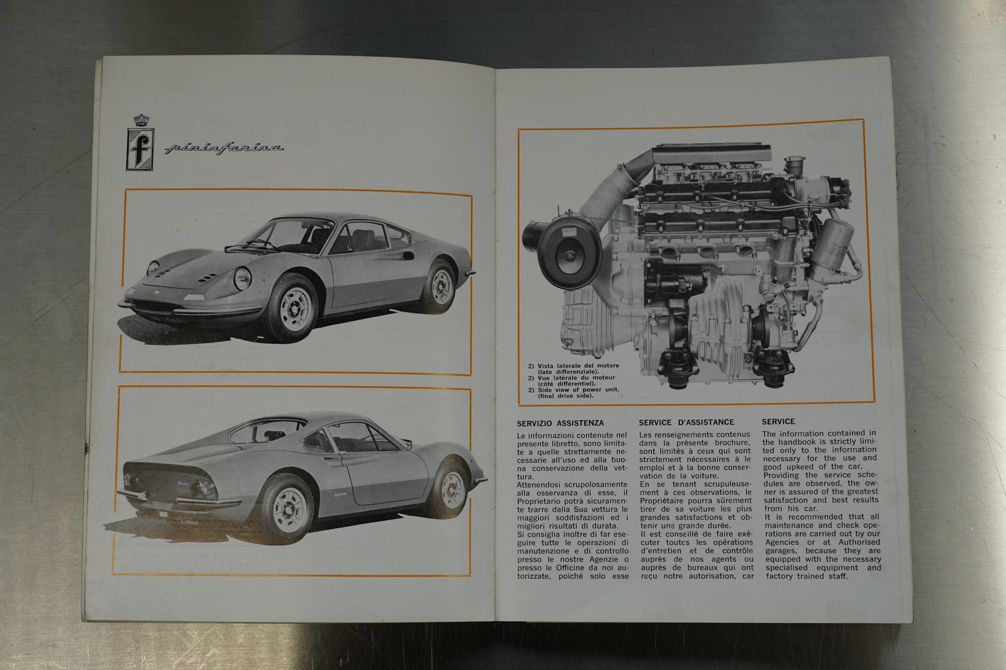 Ferrari 246 Dino GT - Car 01118 - Operating, Maintenance & Service Handbook (Original) - 48/1971