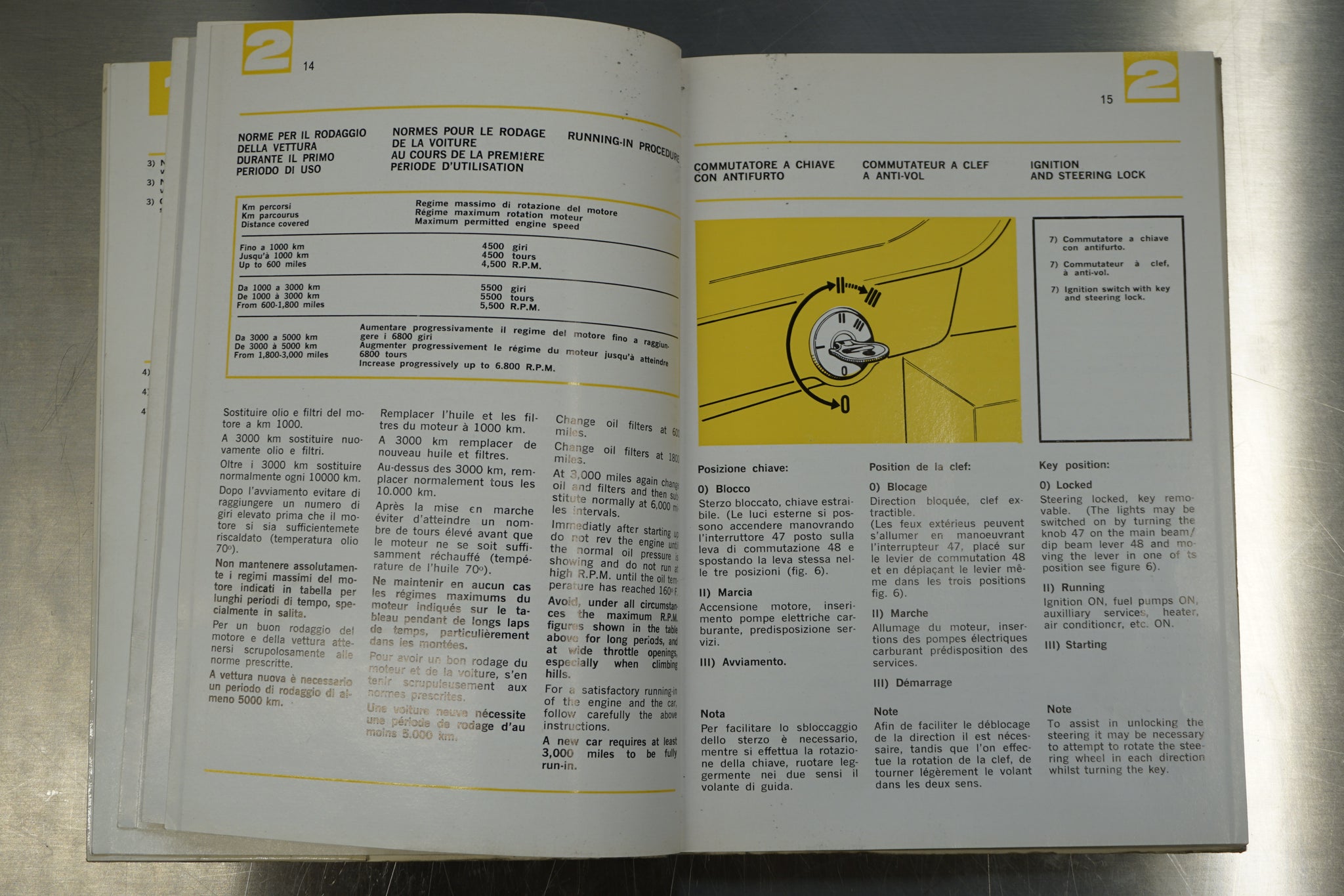 Ferrari 365 GTB/4 - Operating, Maintenance and Service Handbook (Original) - 74/1973