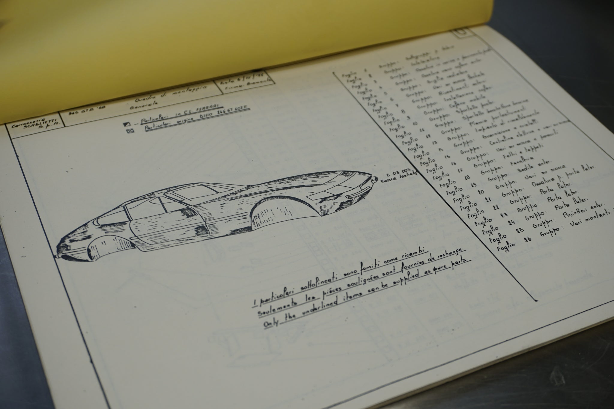 Ferrari 365 GTB/4 - Instruction Book (Original)