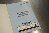 Ferrari 400i - Instruction Book (Original) - 176/1979